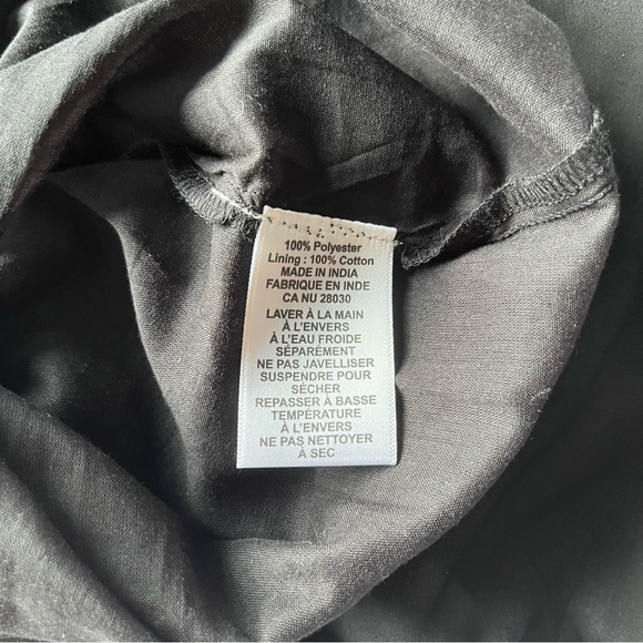 Simons Twik Square Neck Smocked Dress in Black - Picture 5 of 10